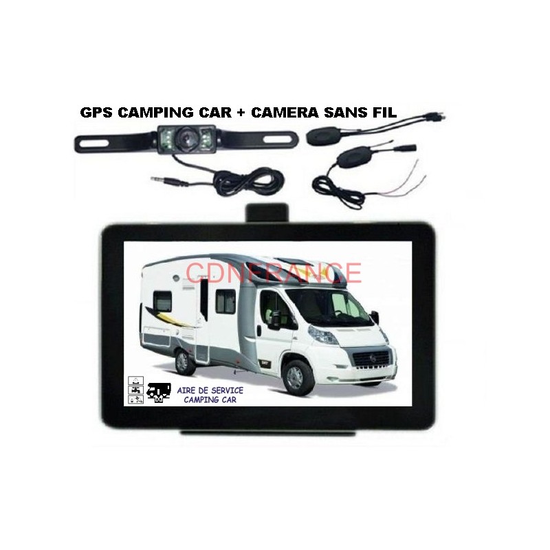 GPS CAMPING CAR + CAMERA DE RECUL 2023